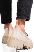 MOCASINI CREM PIELE NATURALA IPCBM018B