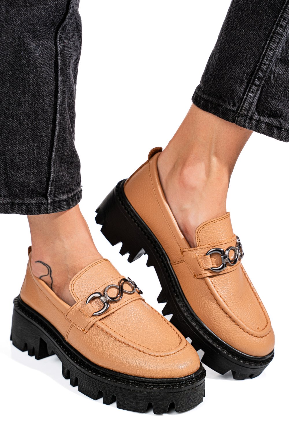 MOCASINI NUDE PIELE NATURALA IPCBM007