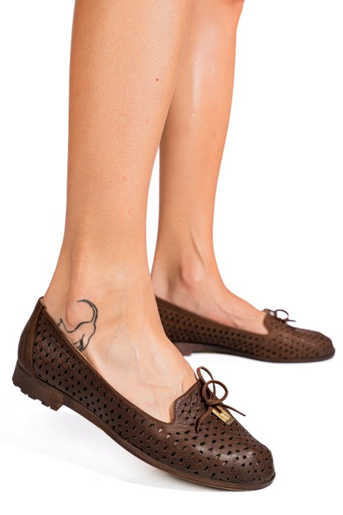 Espadrile maro piele naturala 7pc2101