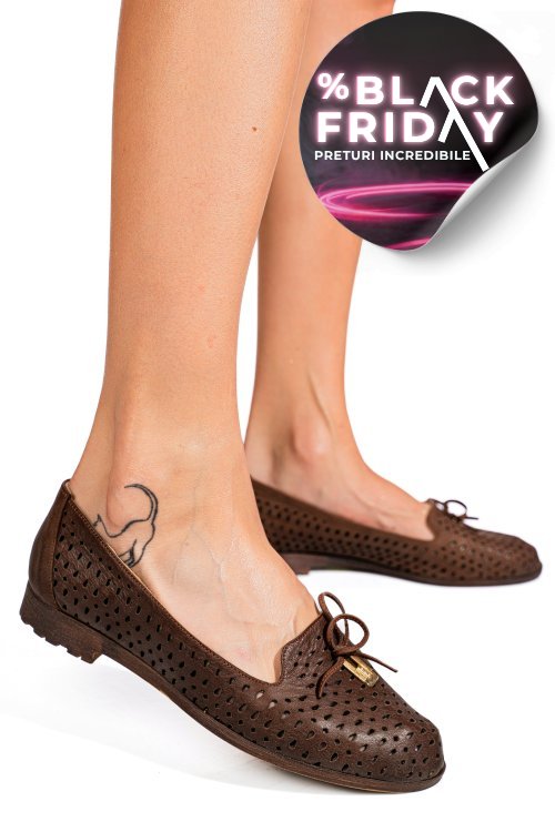 Espadrile maro piele naturala 7pc2101