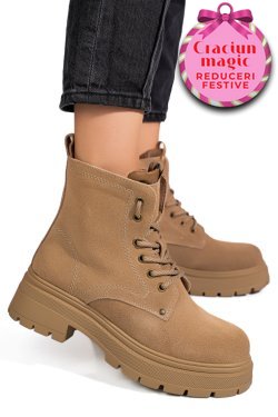 GHETE BEJ PIELE NATURALA INTOARSA GPCDTL58