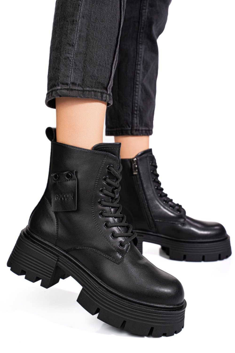 GHETE BLACK PIELE NATURALA GPCDTL56