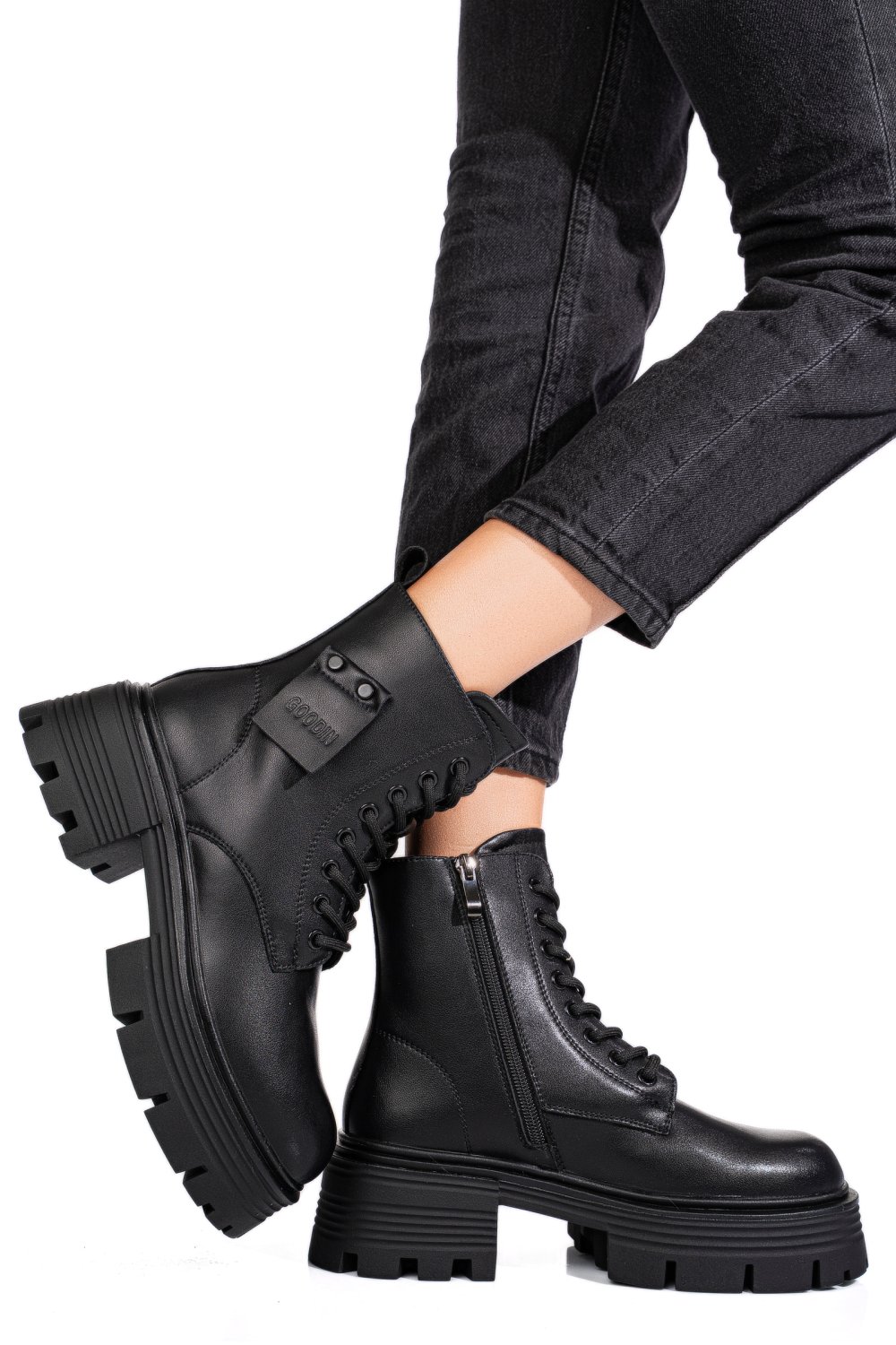 GHETE BLACK PIELE NATURALA GPCDTL56