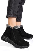 GHETE NEGRE PIELE NATURALA INTOARSA 2SP403