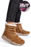 GHETE CAMEL PIELE NATURALA INTOARSA 2SP404