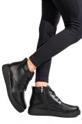 GHETE NEGRE PIELE NATURALA TSP3083