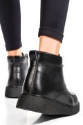 GHETE NEGRE PIELE NATURALA TSP3083