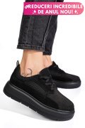 PANTOFI SPORT NEGRI PIELE NATURALA  INTOARSA FSP002472