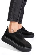 PANTOFI SPORT NEGRI PIELE NATURALA  INTOARSA FSP002472