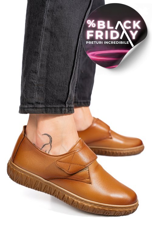 Pantofi maro piele naturala 0pc85