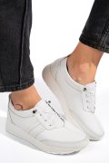 PANTOFI SPORT ALB PIELE NATURALA 4PC003