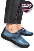 PANTOFI ALBASTRI PIELE NATURALA 0PC87
