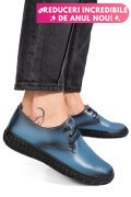 PANTOFI ALBASTRI PIELE NATURALA 0PC87