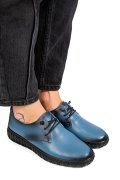 PANTOFI ALBASTRI PIELE NATURALA 0PC87