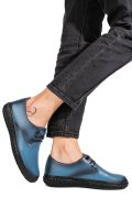 PANTOFI ALBASTRI PIELE NATURALA 0PC87