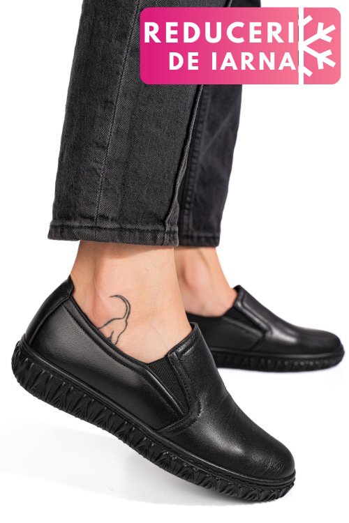 Espadrile negre piele naturala 8pc06