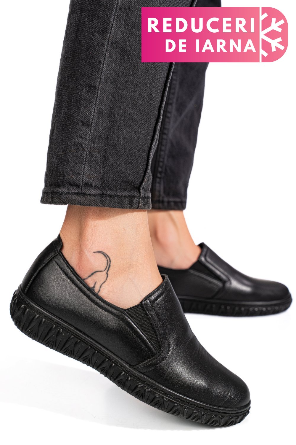 ESPADRILE NEGRE PIELE NATURALA 8PC06