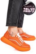 PANTOFI SPORT PORTOCALII PIELE NATURALA 1PC0003