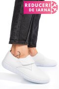 PANTOFI ALBI PIELE NATURALA 0PC85