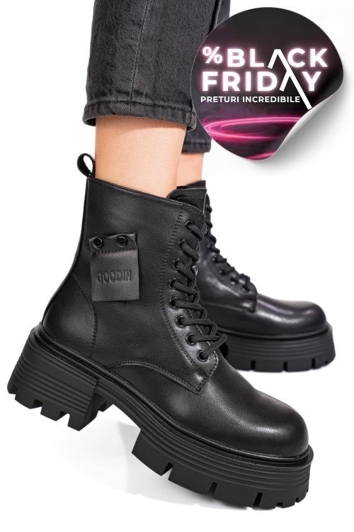 Ghete black piele naturala gpcdtl56