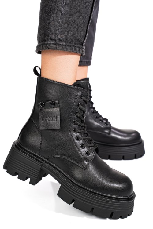 Ghete black piele naturala gpcdtl56