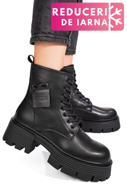 Ghete black piele naturala gpcdtl56