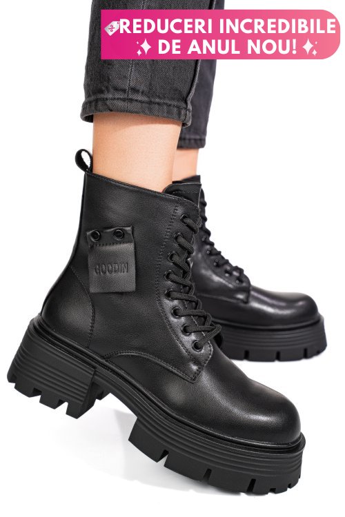 Ghete black piele naturala gpcdtl56