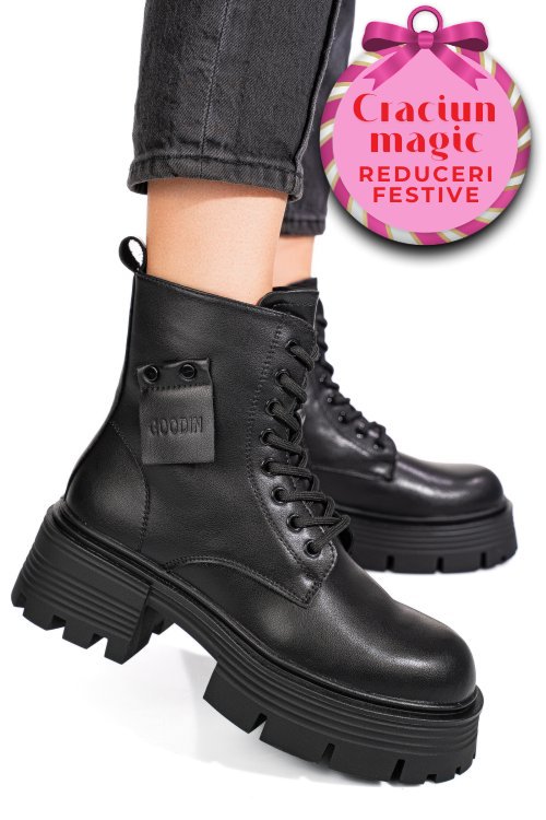 Ghete black piele naturala gpcdtl56