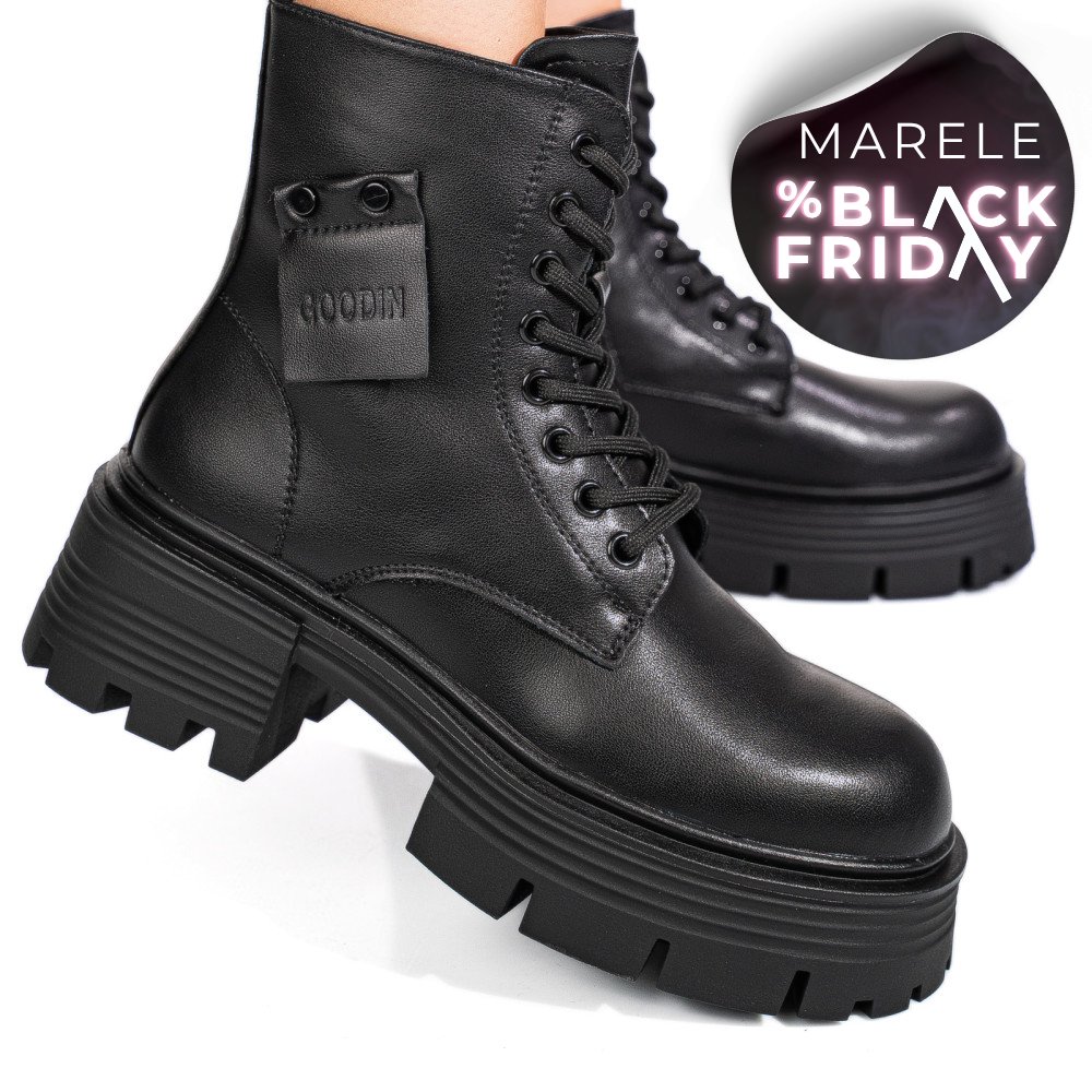 GHETE BLACK PIELE NATURALA GPCDTL56