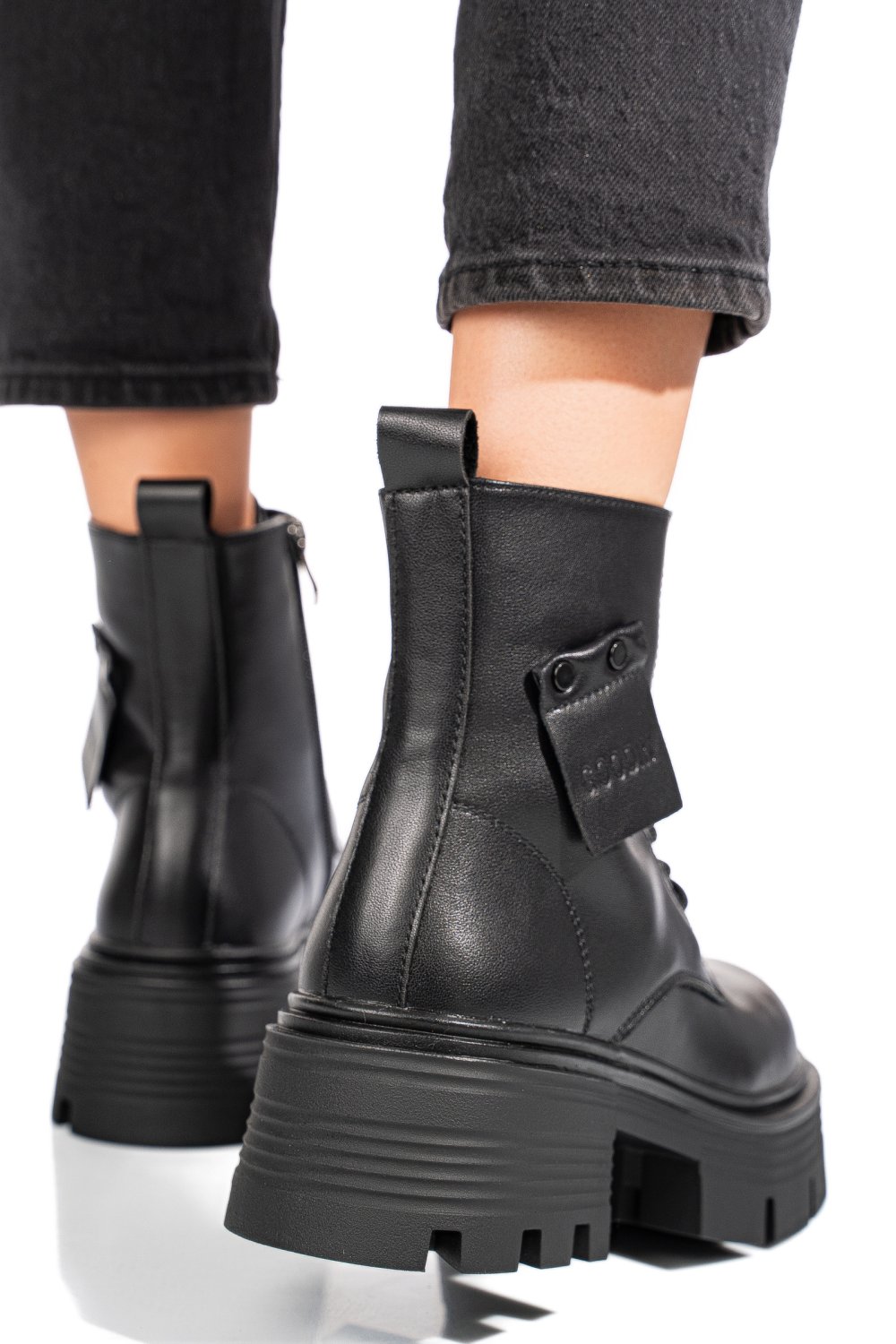 GHETE BLACK PIELE NATURALA GPCDTL56