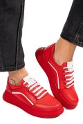 PANTOFI SPORT ROSII PIELE NATURALA 1PC0003