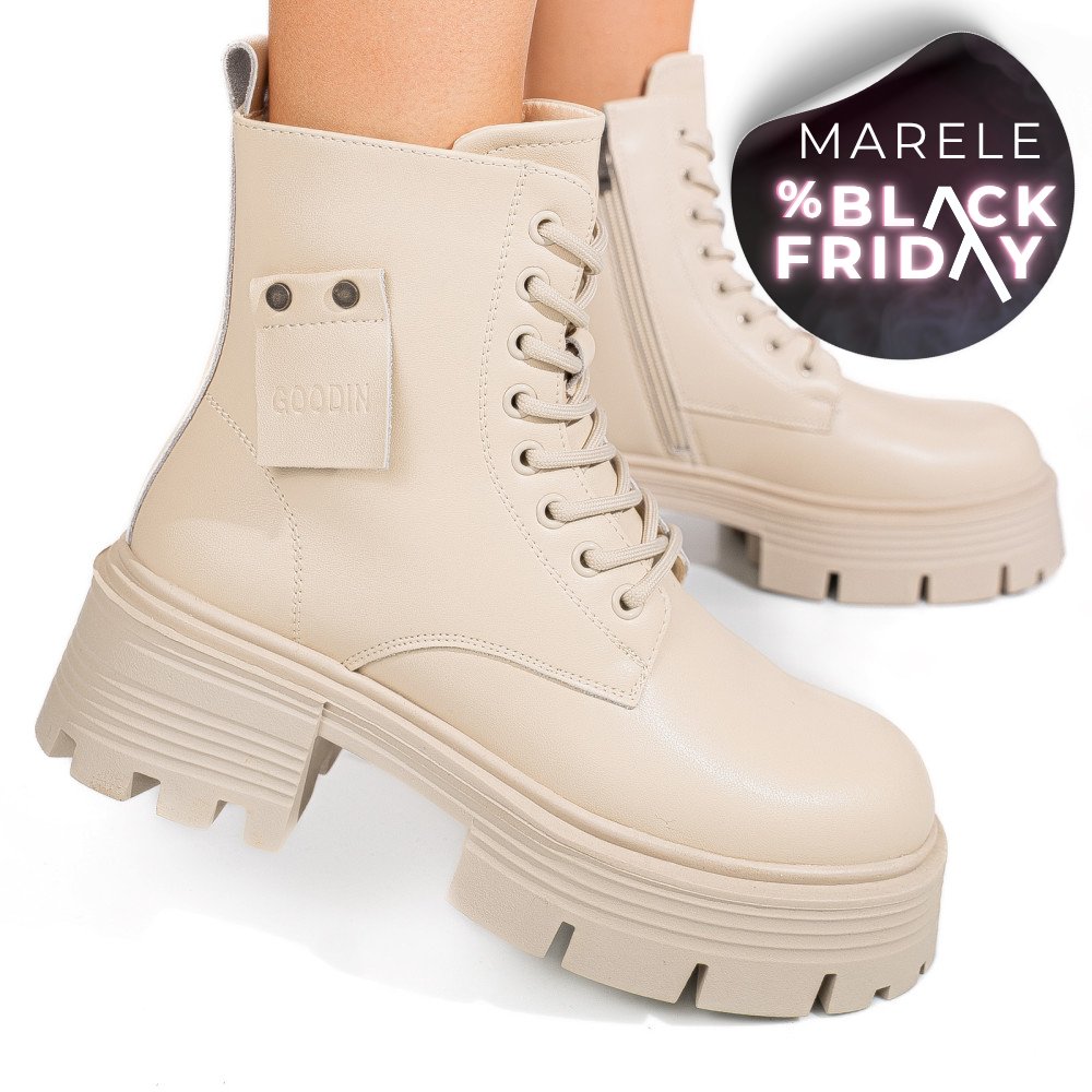 GHETE BEJ PIELE NATURALA GPCDTL56