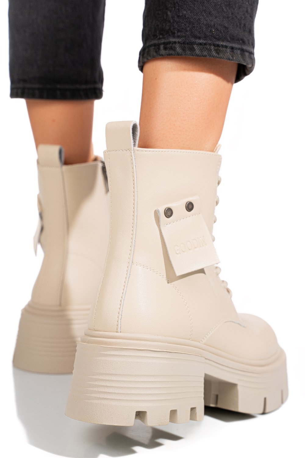 GHETE BEJ PIELE NATURALA GPCDTL56