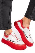 PANTOFI SPORT ROSII PIELE NATURALA 1PC0000