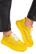 PANTOFI SPORT GALBENI PIELE NATURALA 1PC0003