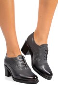 BOTINE GREY BLACK PIELE NATURALA 0PC17