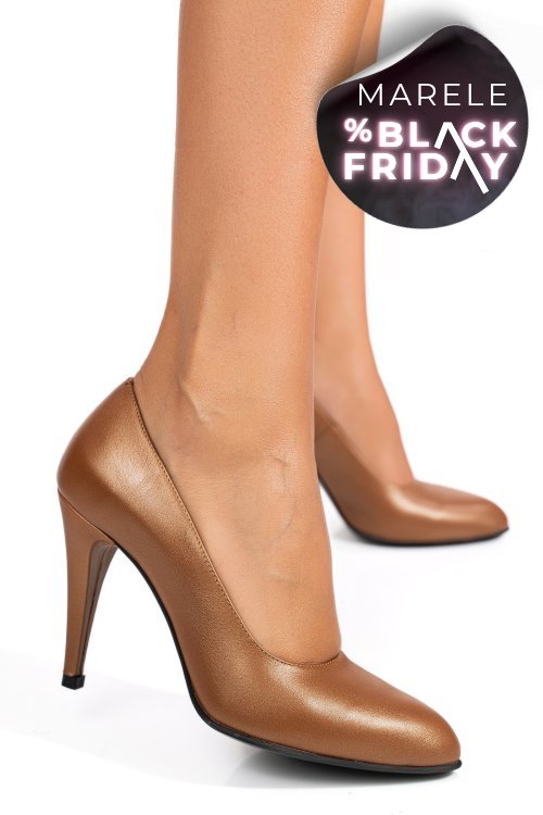 Pantofi maro piele naturala 1pc999