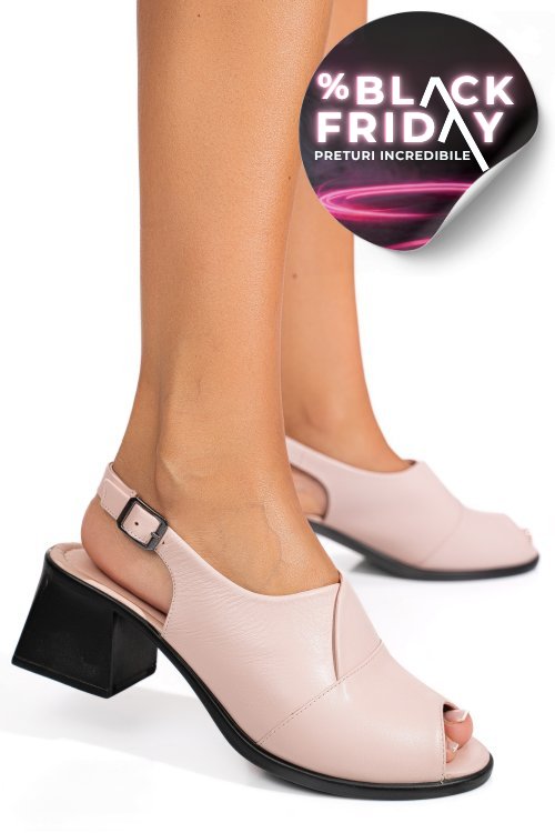 Sandale roz piele naturala 9pc05