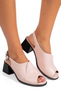 SANDALE ROZ PIELE NATURALA 9PC05