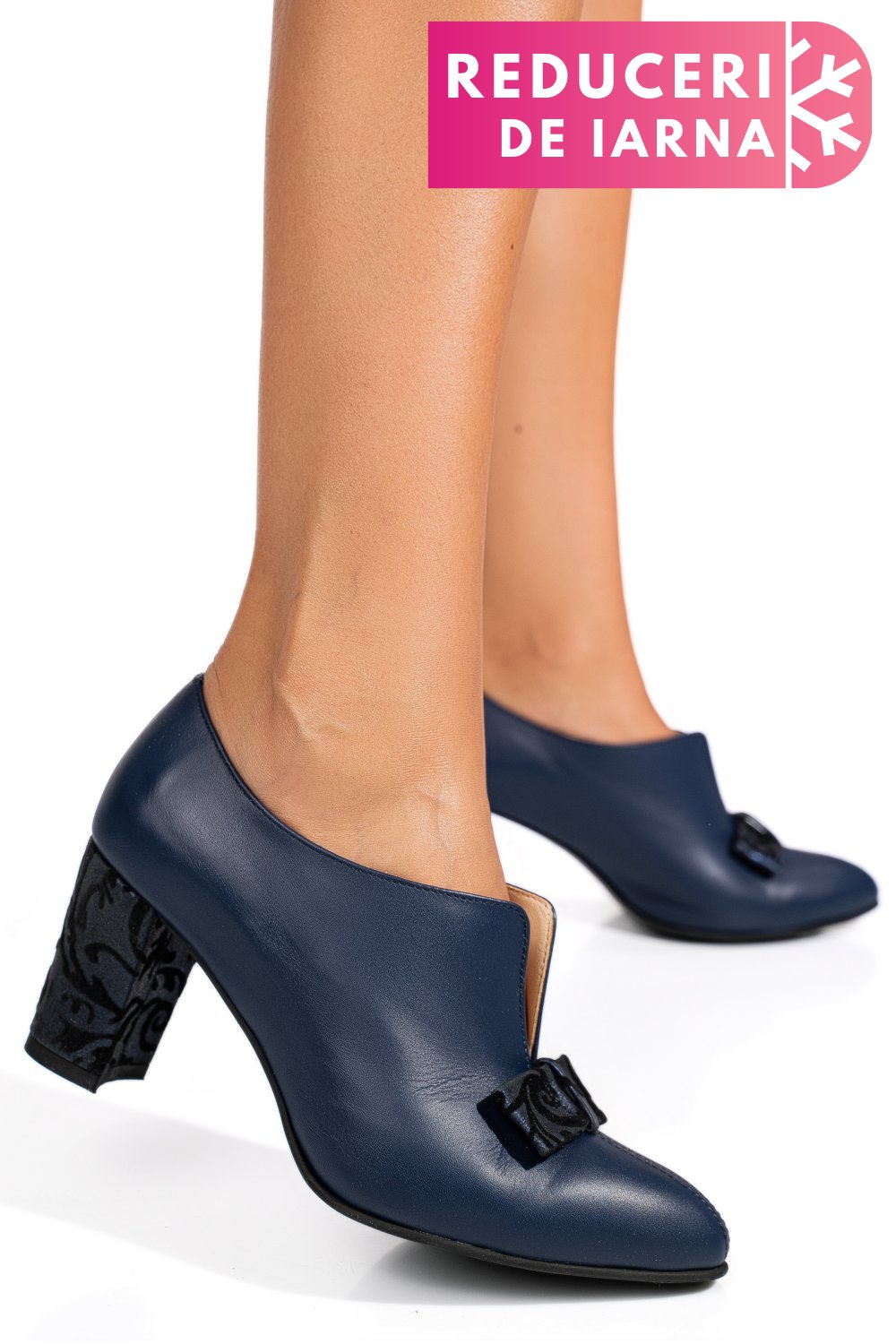 PANTOFI BLEUMARIN FLORAL PIELE NATURALA 3PC707