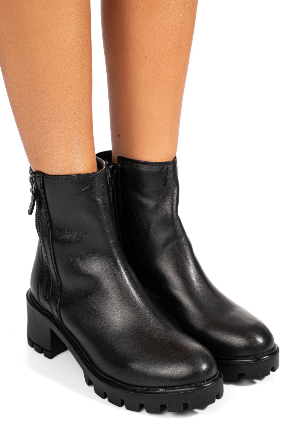 GHETE DAMA PIELE NATURALA NEGRE 7S77765