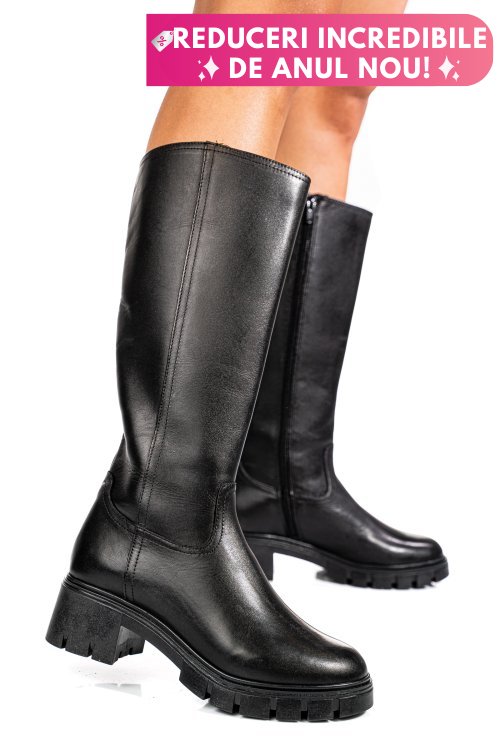 Cizme negre piele naturala bb084204