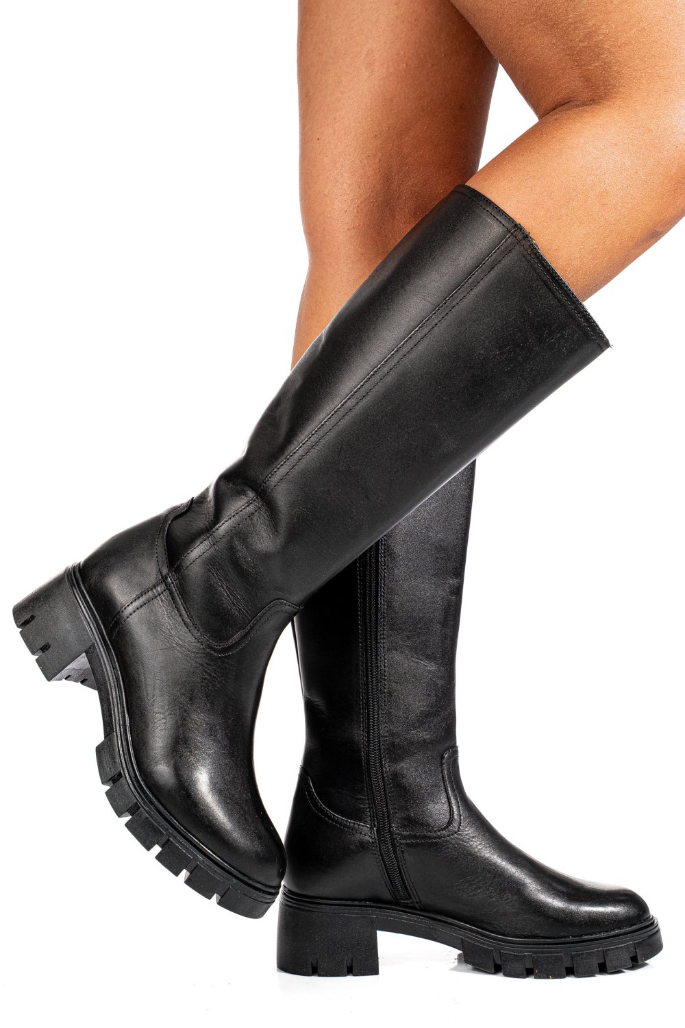 CIZME NEGRE PIELE NATURALA BB084204