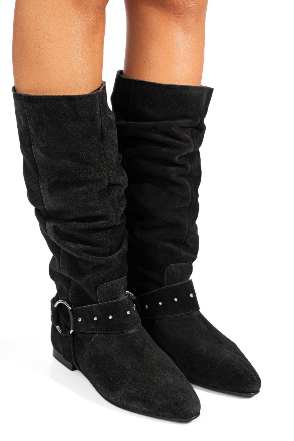 CIZME NEGRE PIELE NATURALA INTOARSA 9S77377