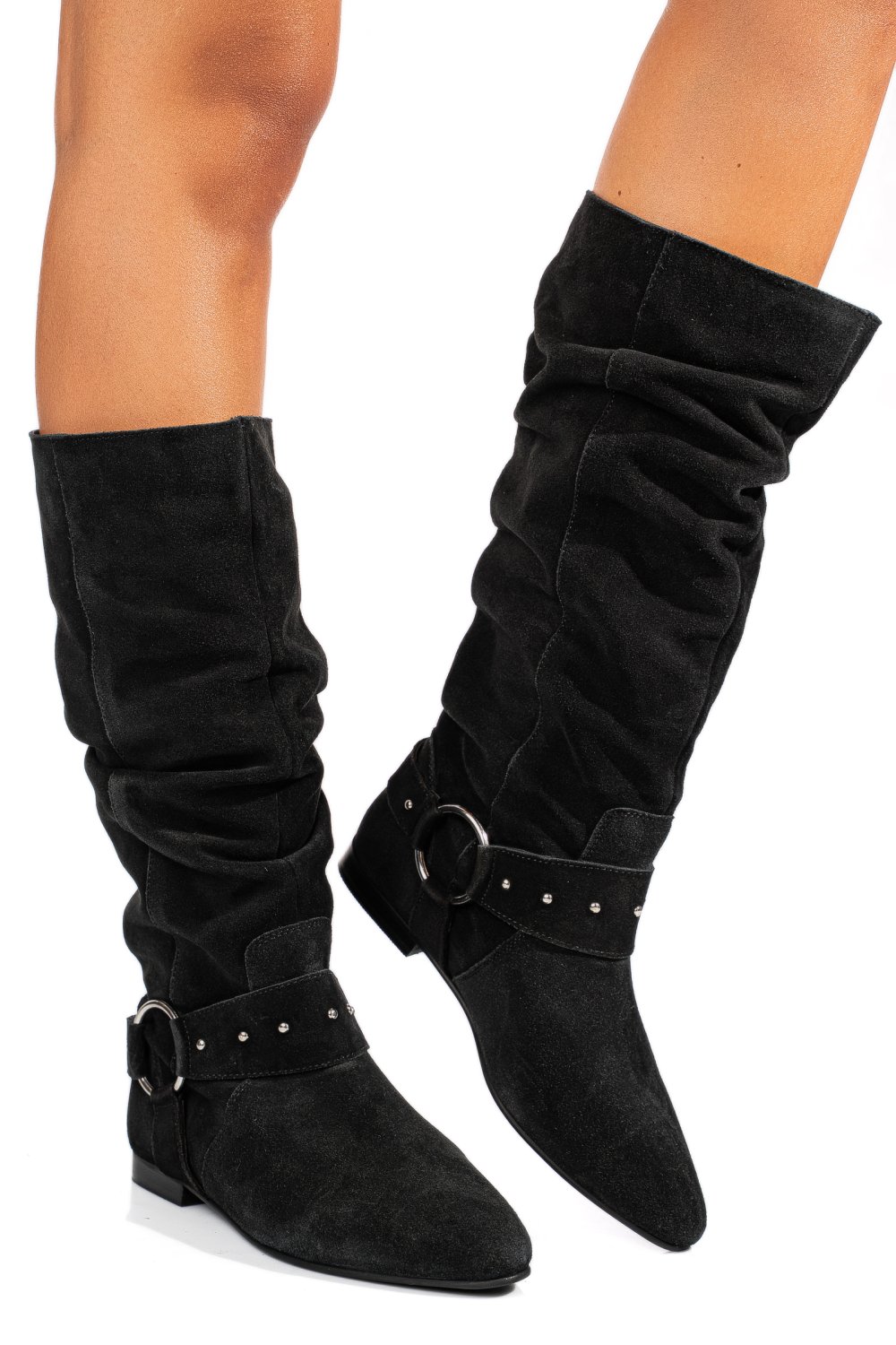 CIZME NEGRE PIELE NATURALA INTOARSA 9S77377