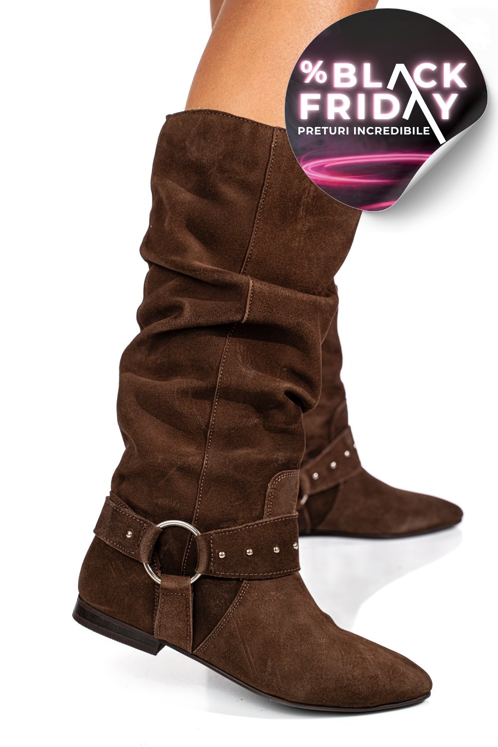 CIZME MARO PIELE NATURALA INTOARSA 9S77377