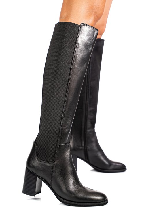 Cizme negre piele naturala 13229