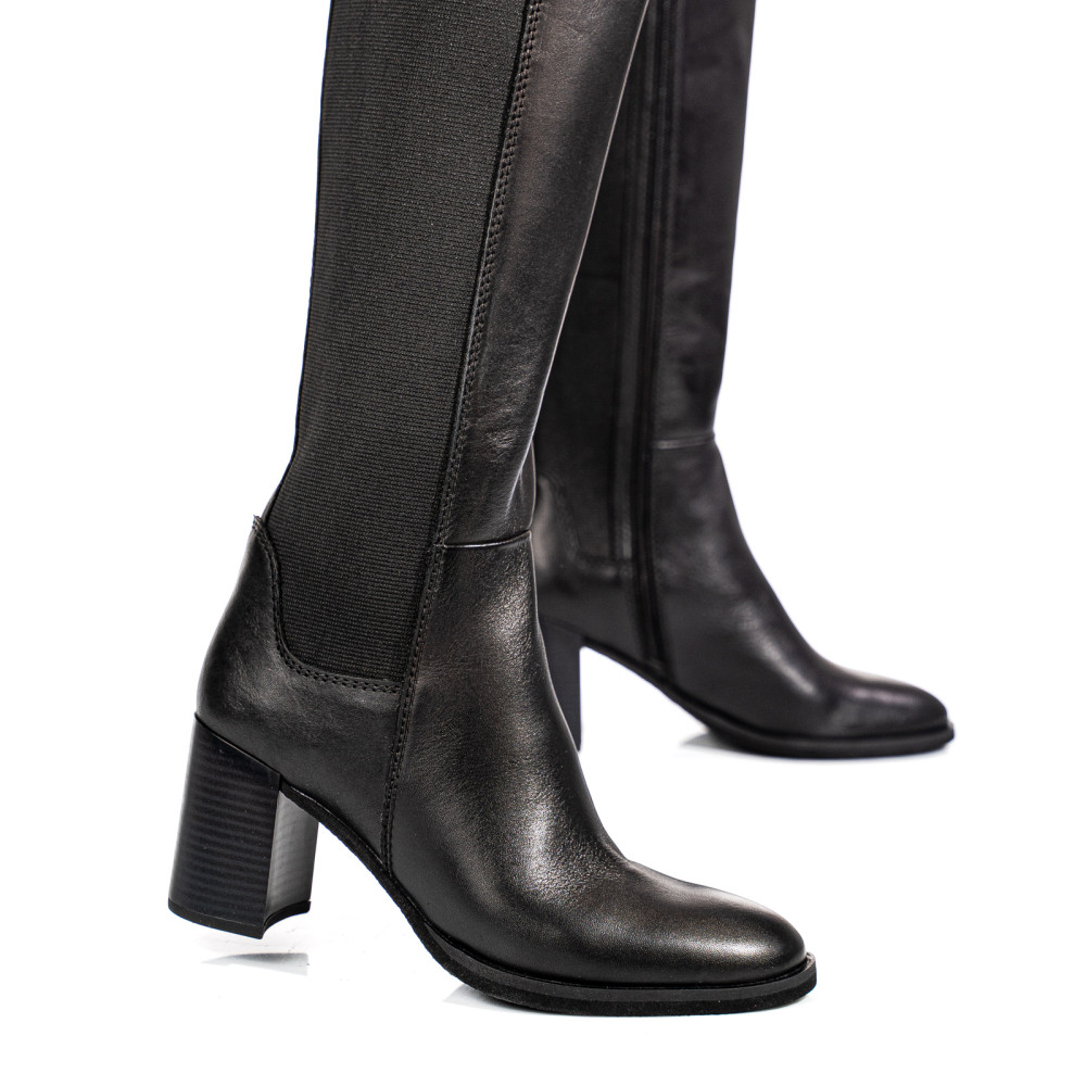 CIZME NEGRE PIELE NATURALA 13229