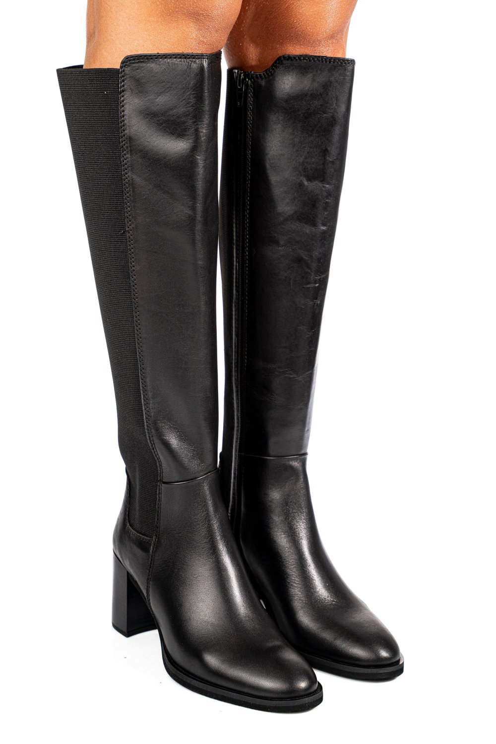 CIZME NEGRE PIELE NATURALA 13229