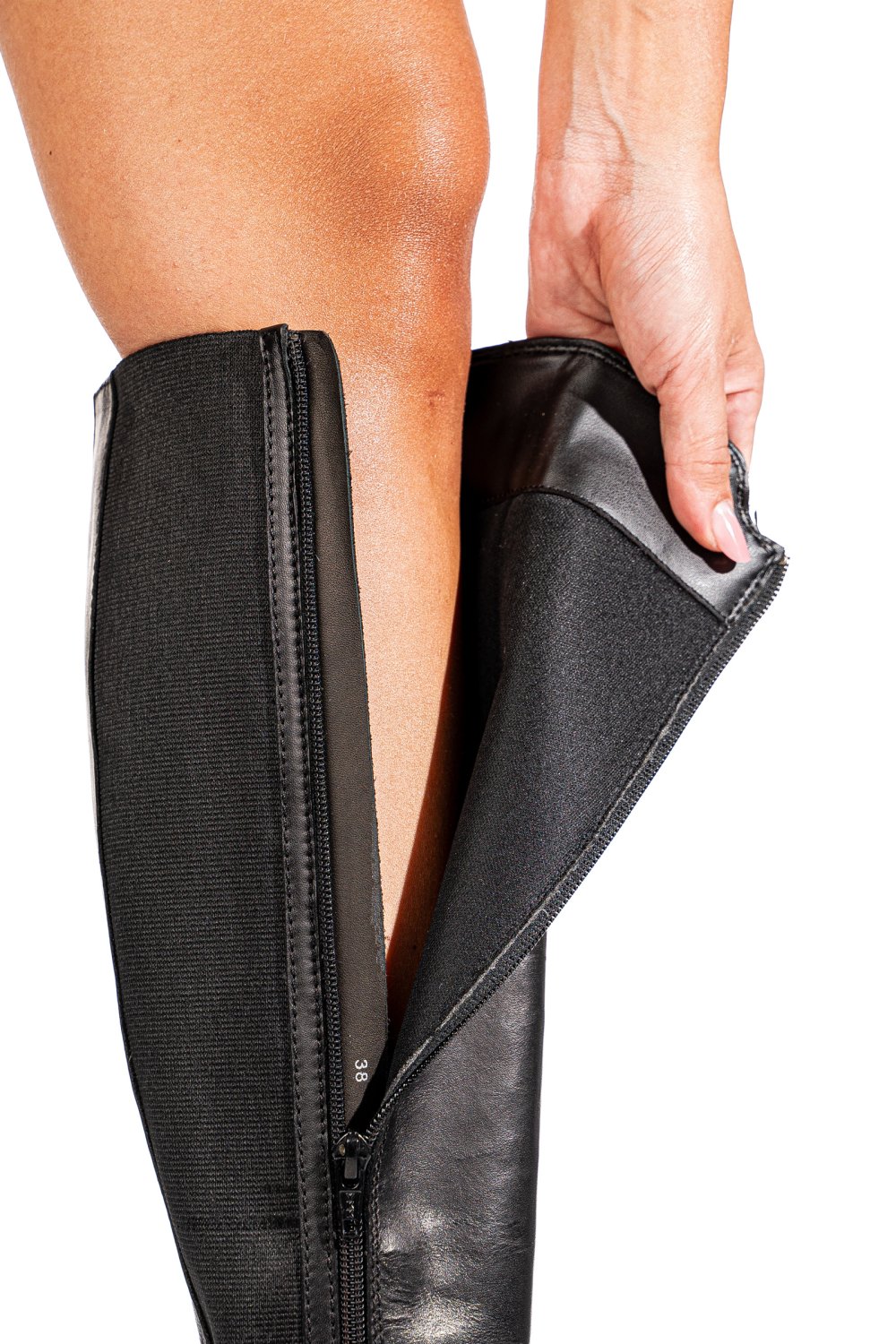 CIZME NEGRE PIELE NATURALA 13229